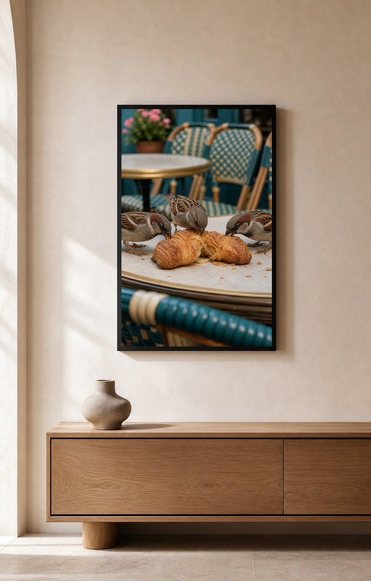 Croissant Committee Sparrow Wall Art - Wall Art Print