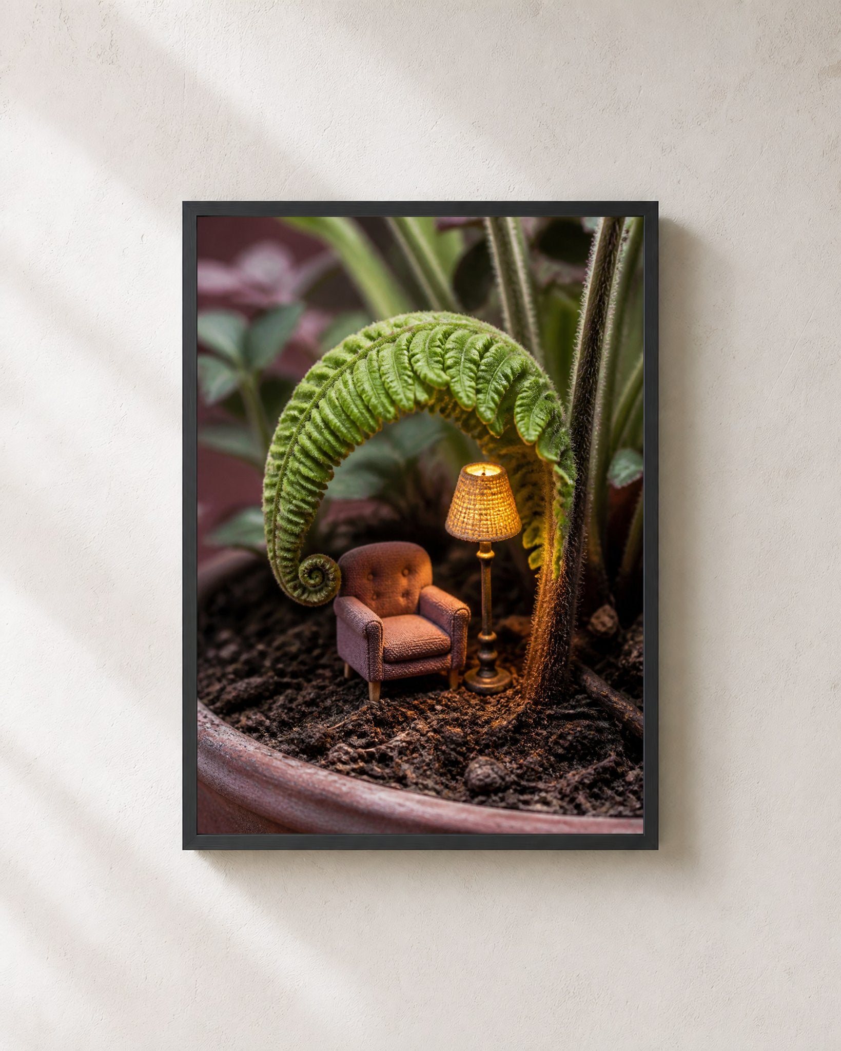 Fernlight Reading Nook Botanical Wall Art - Wall Art Print