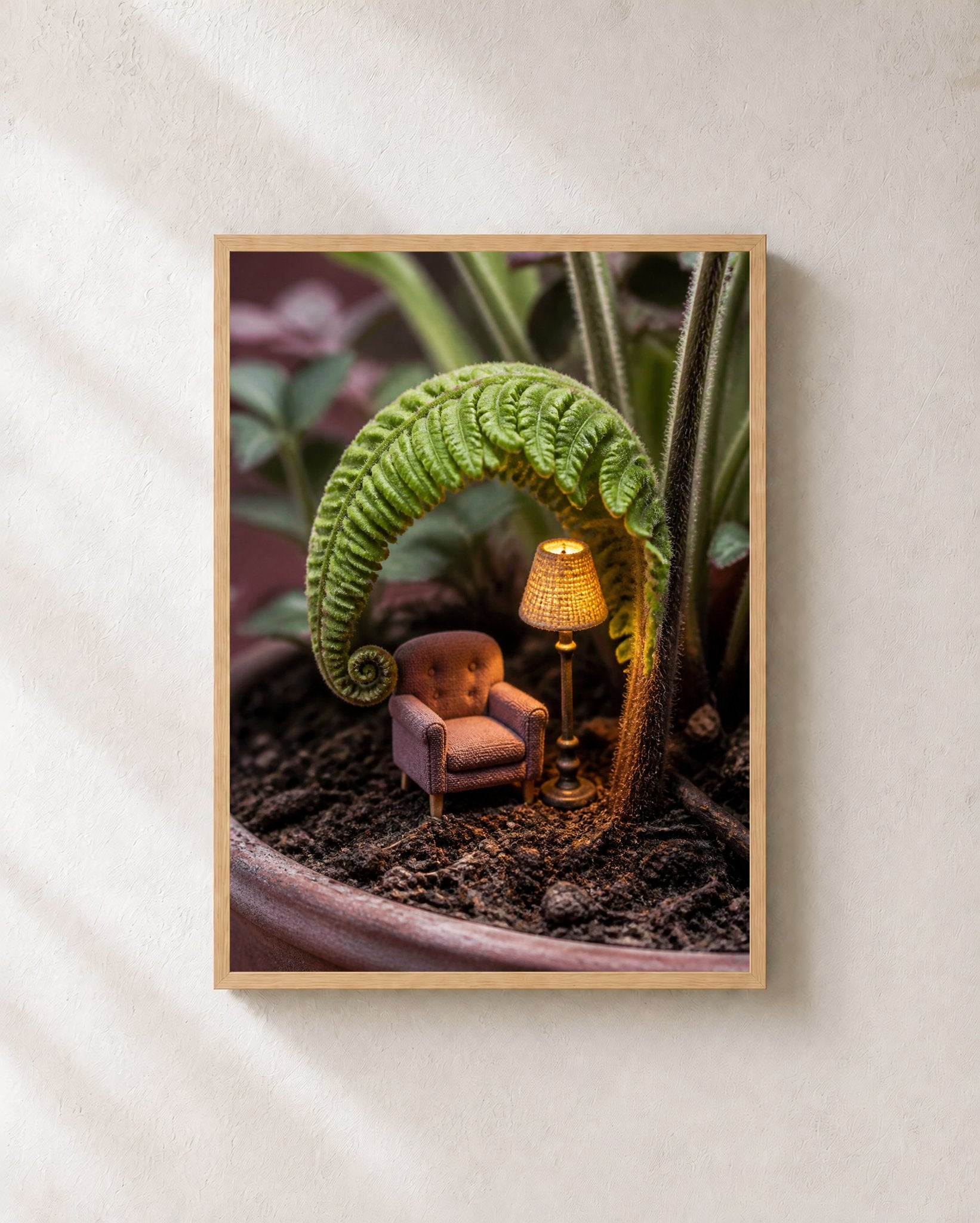 Fernlight Reading Nook Botanical Wall Art - Wall Art Print