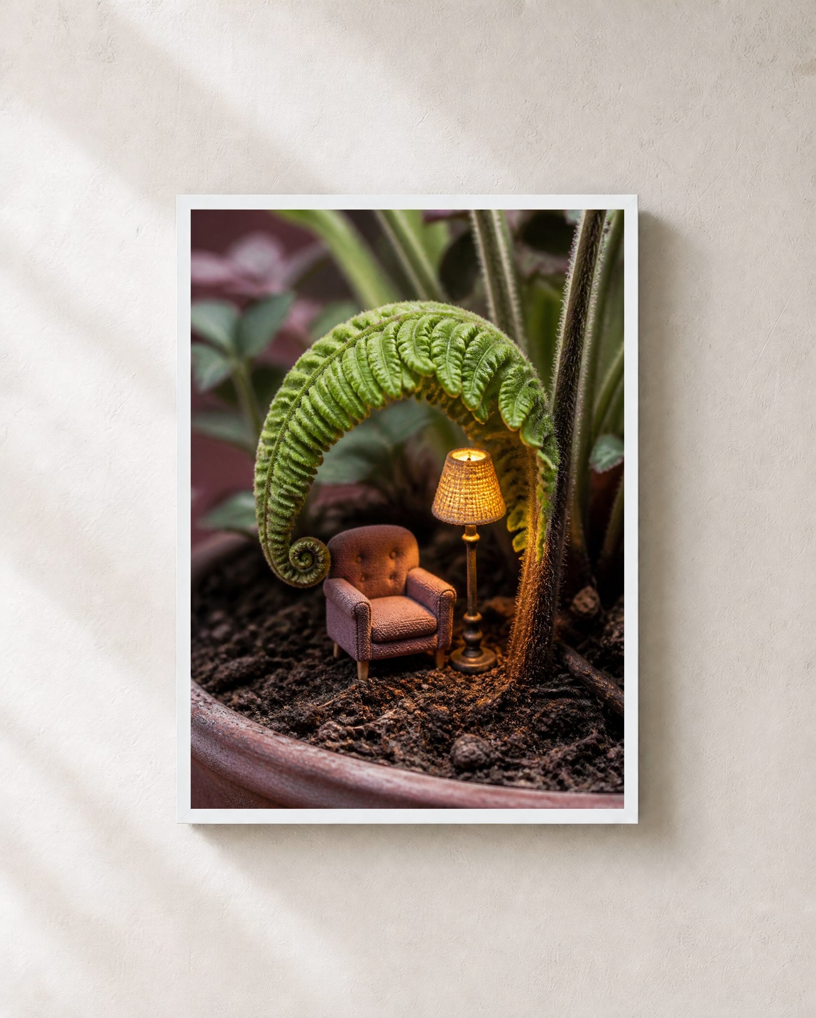 Fernlight Reading Nook Botanical Wall Art - Wall Art Print