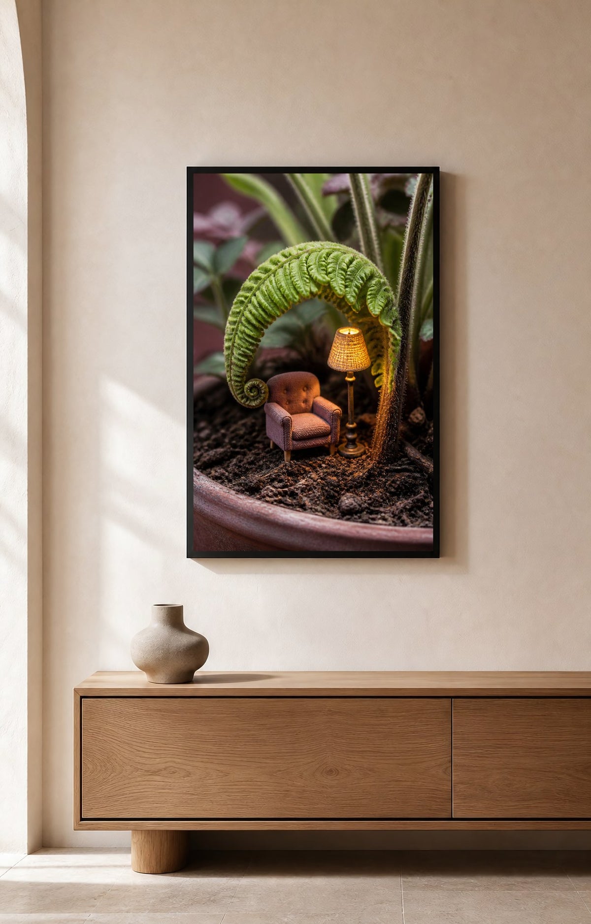Fernlight Reading Nook Botanical Wall Art - Wall Art Print