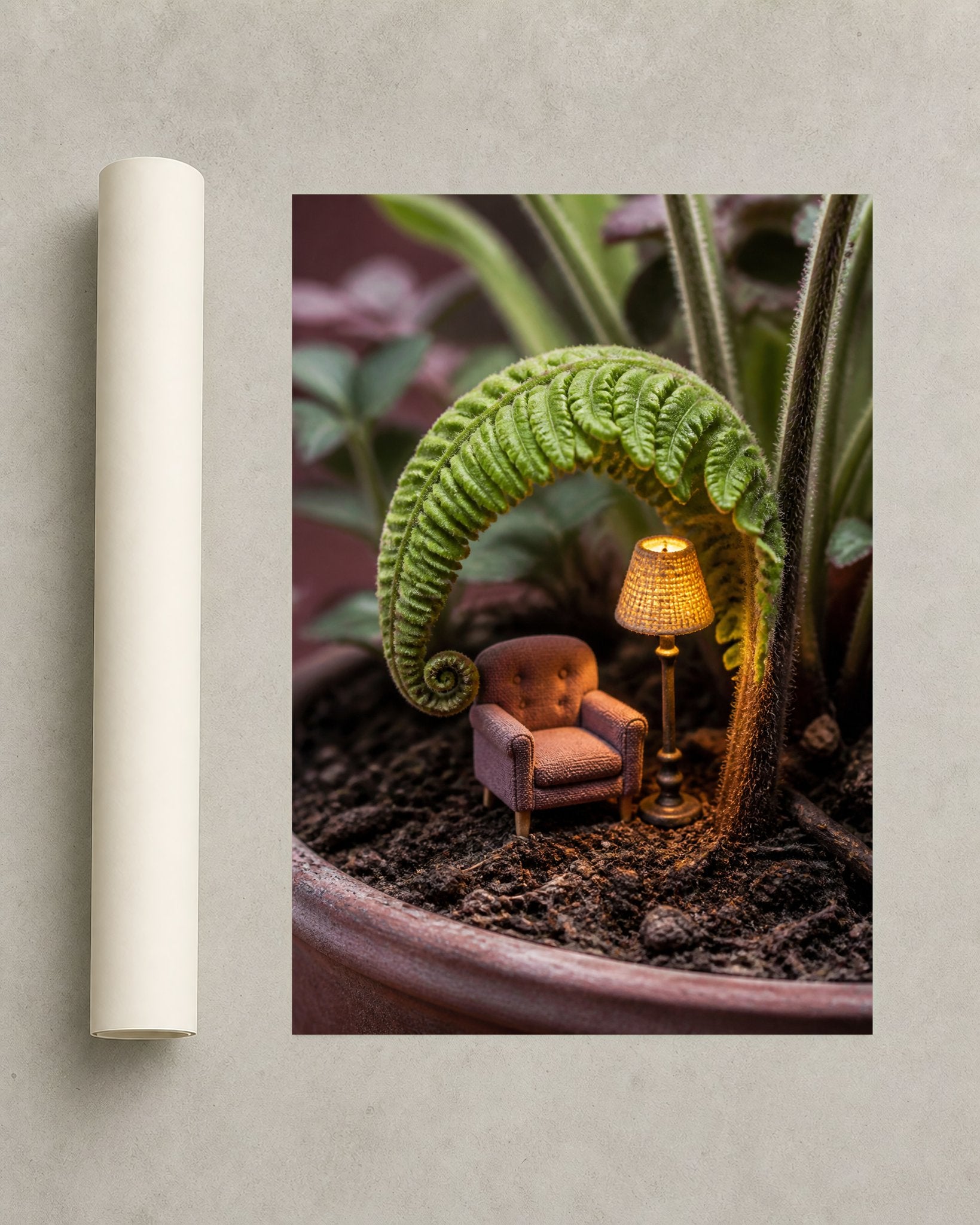 Fernlight Reading Nook Botanical Wall Art - Wall Art Print