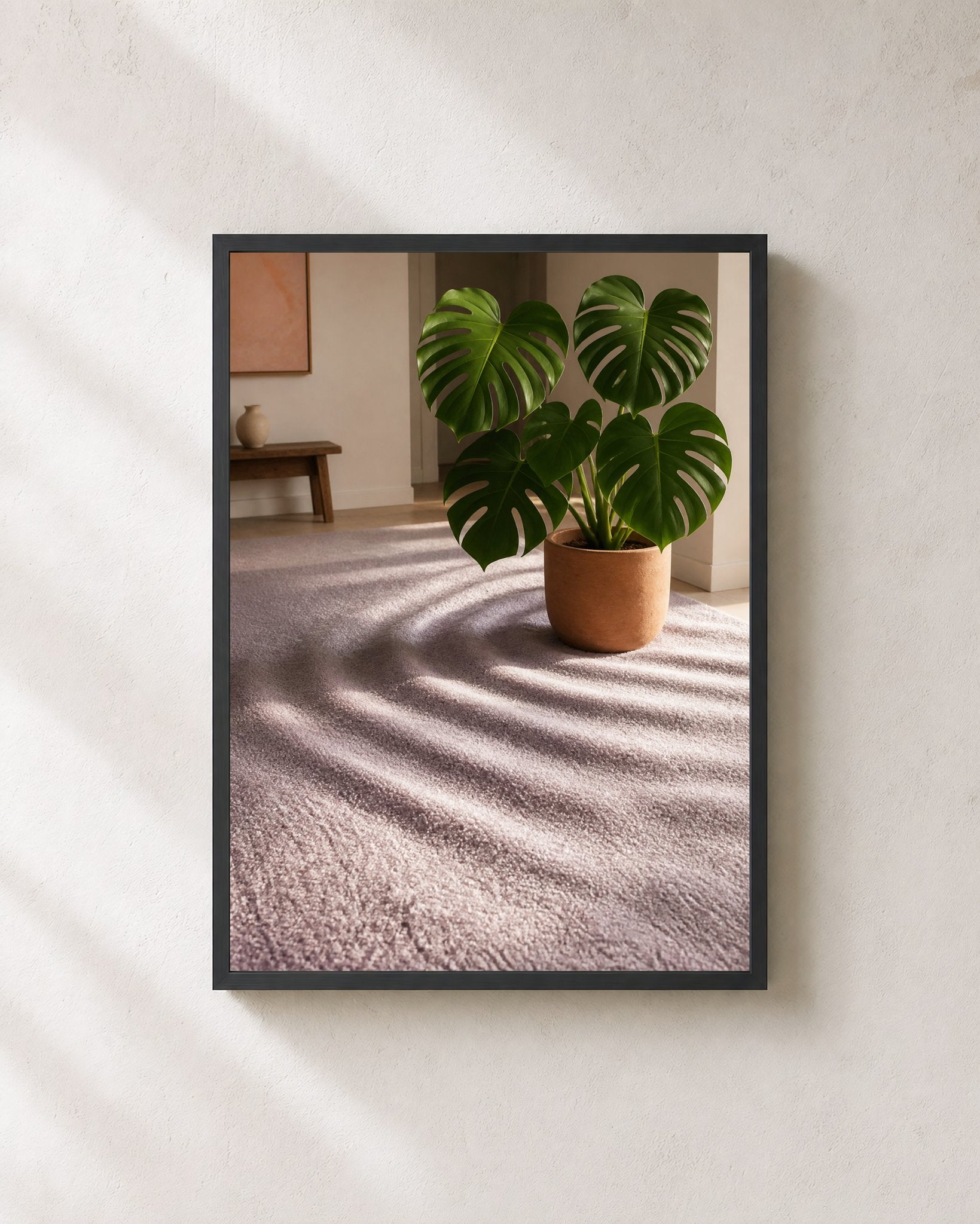 Monstera Morning Botanical Wall Art - Wall Art Print