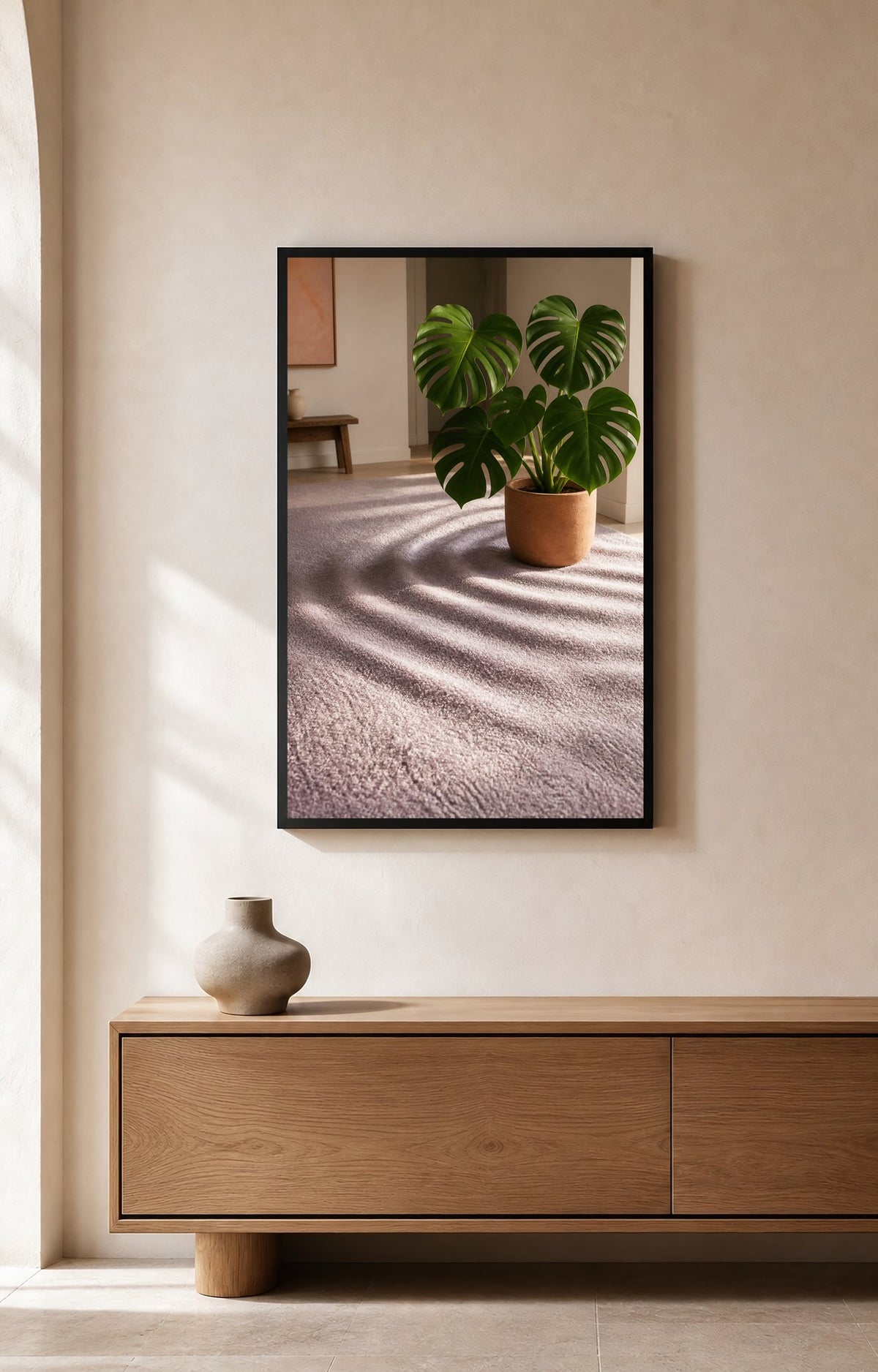 Monstera Morning Botanical Wall Art - Wall Art Print