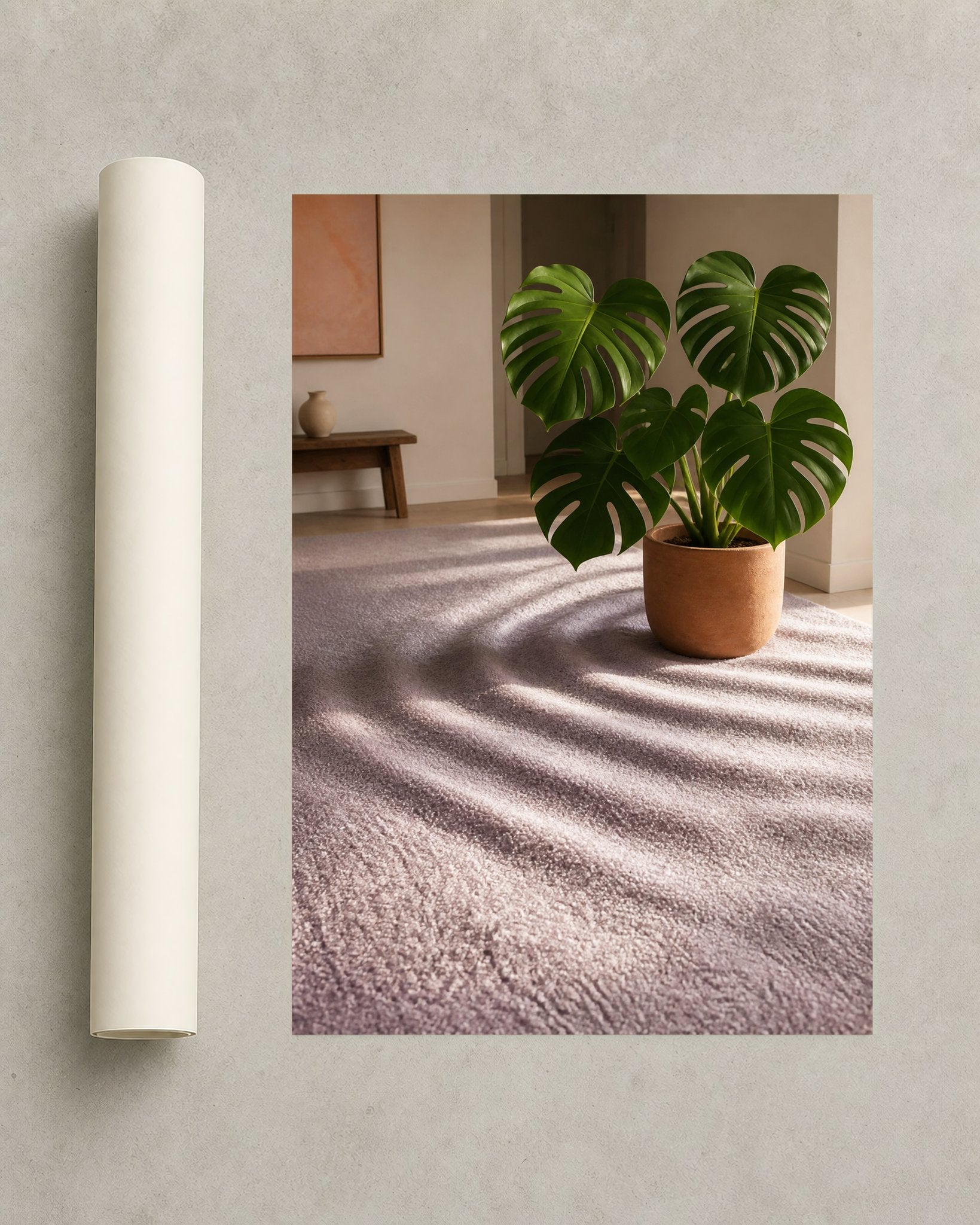 Monstera Morning Botanical Wall Art - Wall Art Print