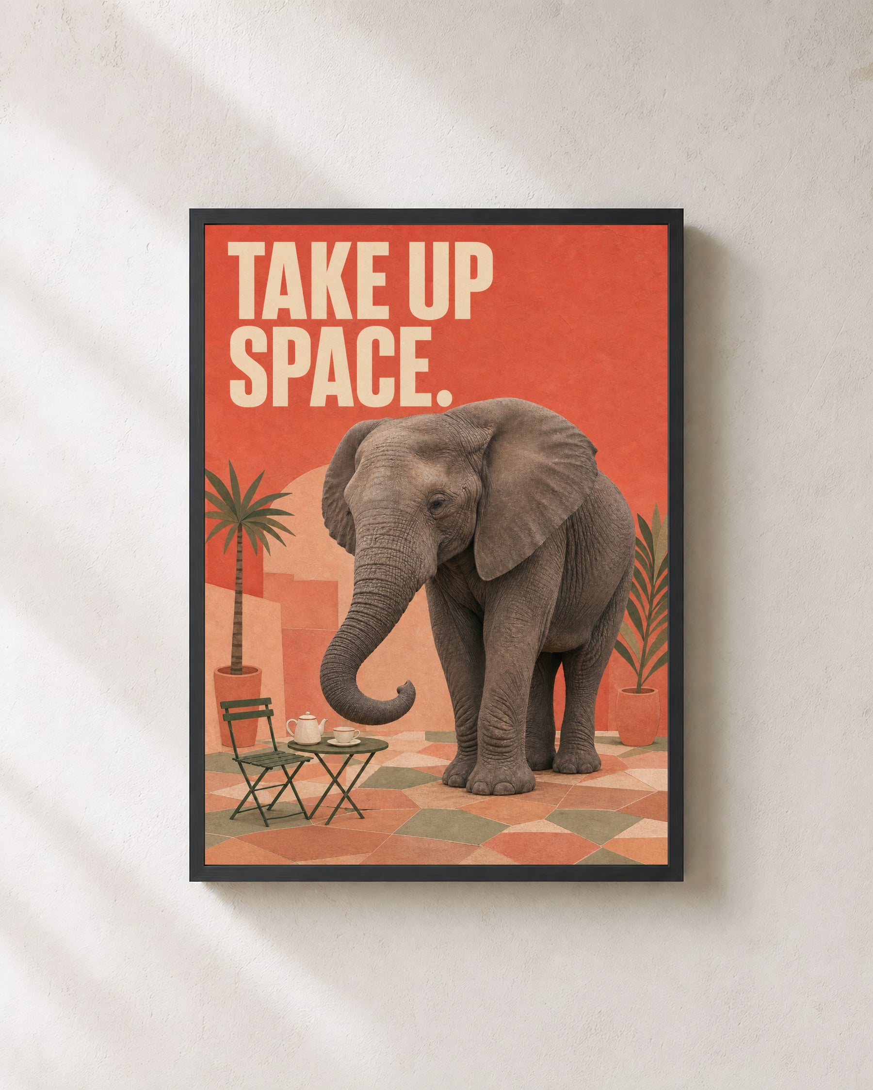 Take Up Space Elephant Art Print