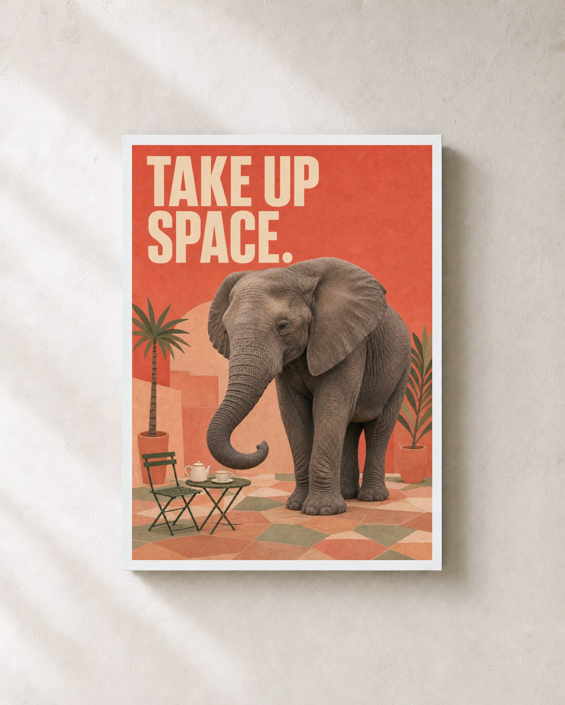 Take Up Space Elephant Art Print