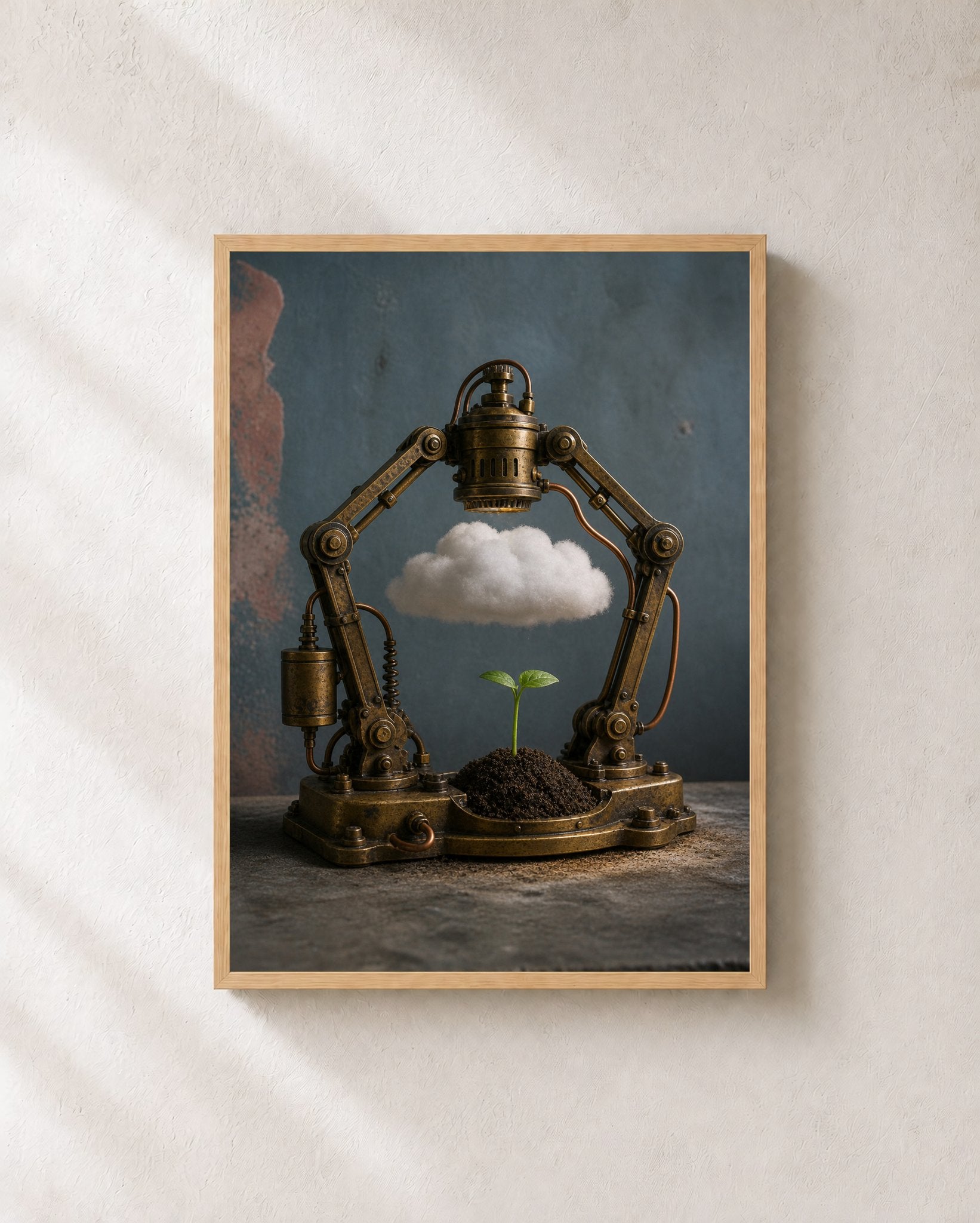 The Tender Machine Industrial Botanical Wall Art - Wall Art Print