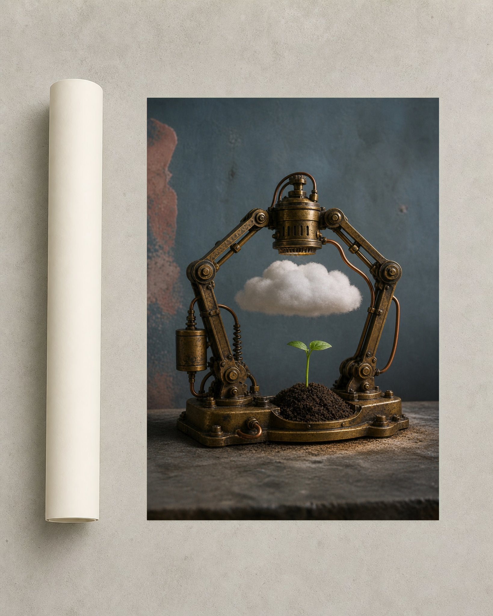 The Tender Machine Industrial Botanical Wall Art - Wall Art Print