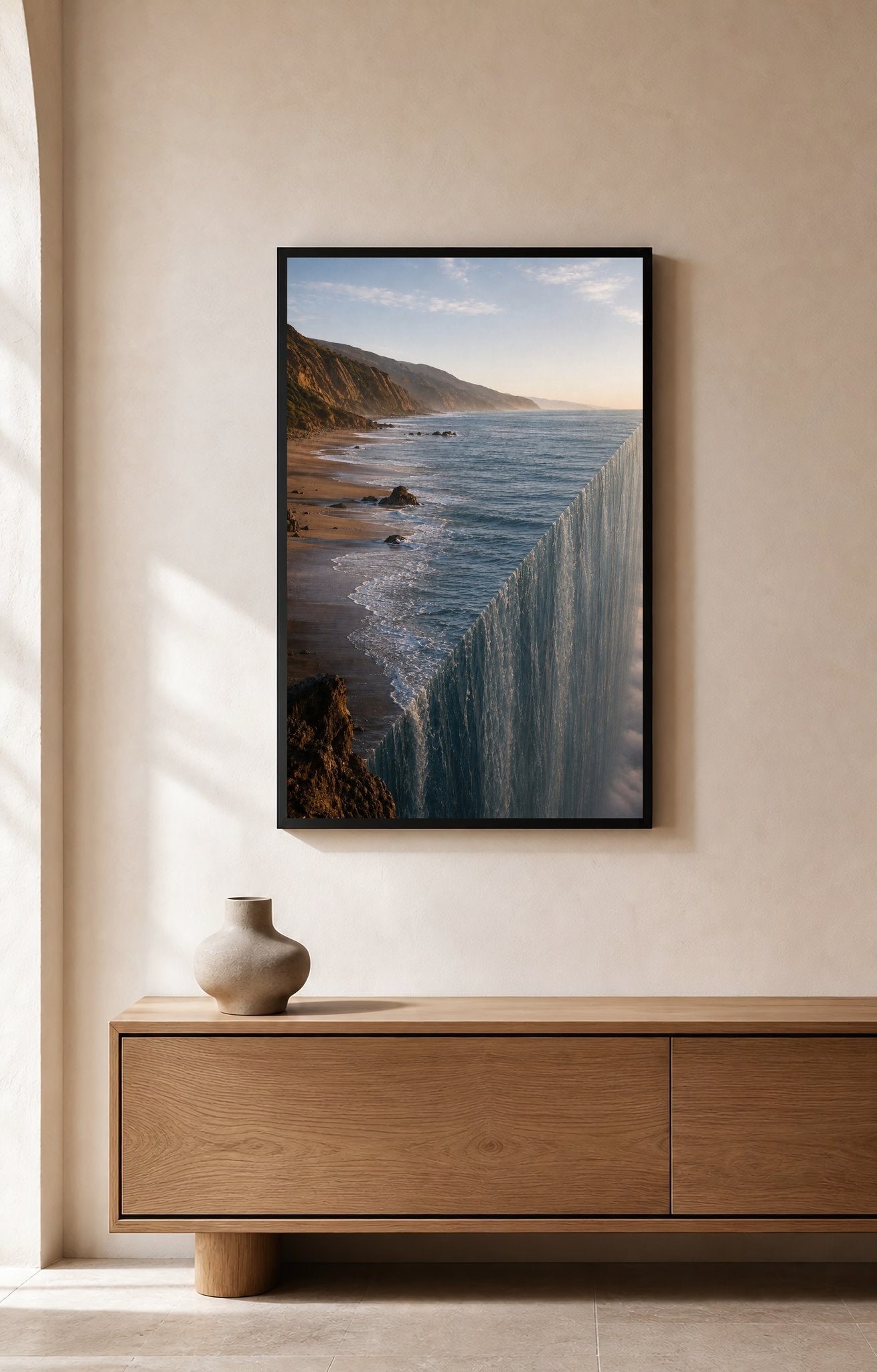 Ocean Falls Away - Wall Art Print