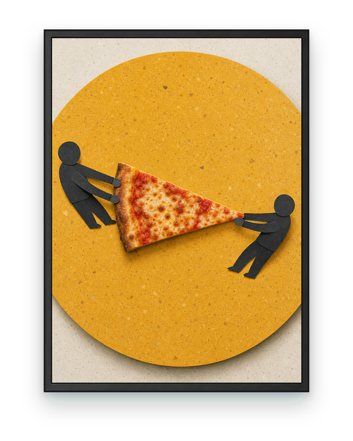The Last Slice - black frame on transparent background