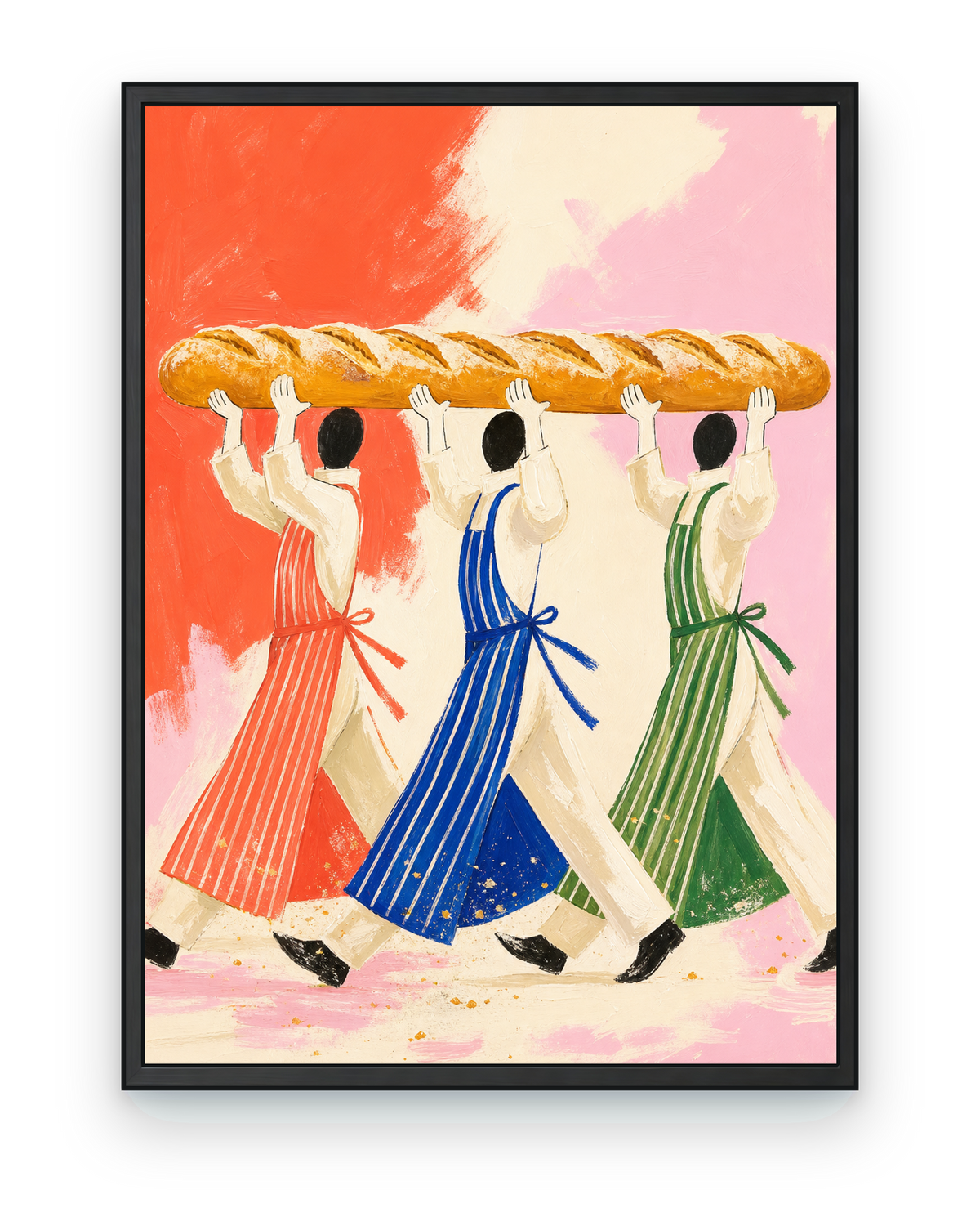 Apron Parade - black frame on transparent background