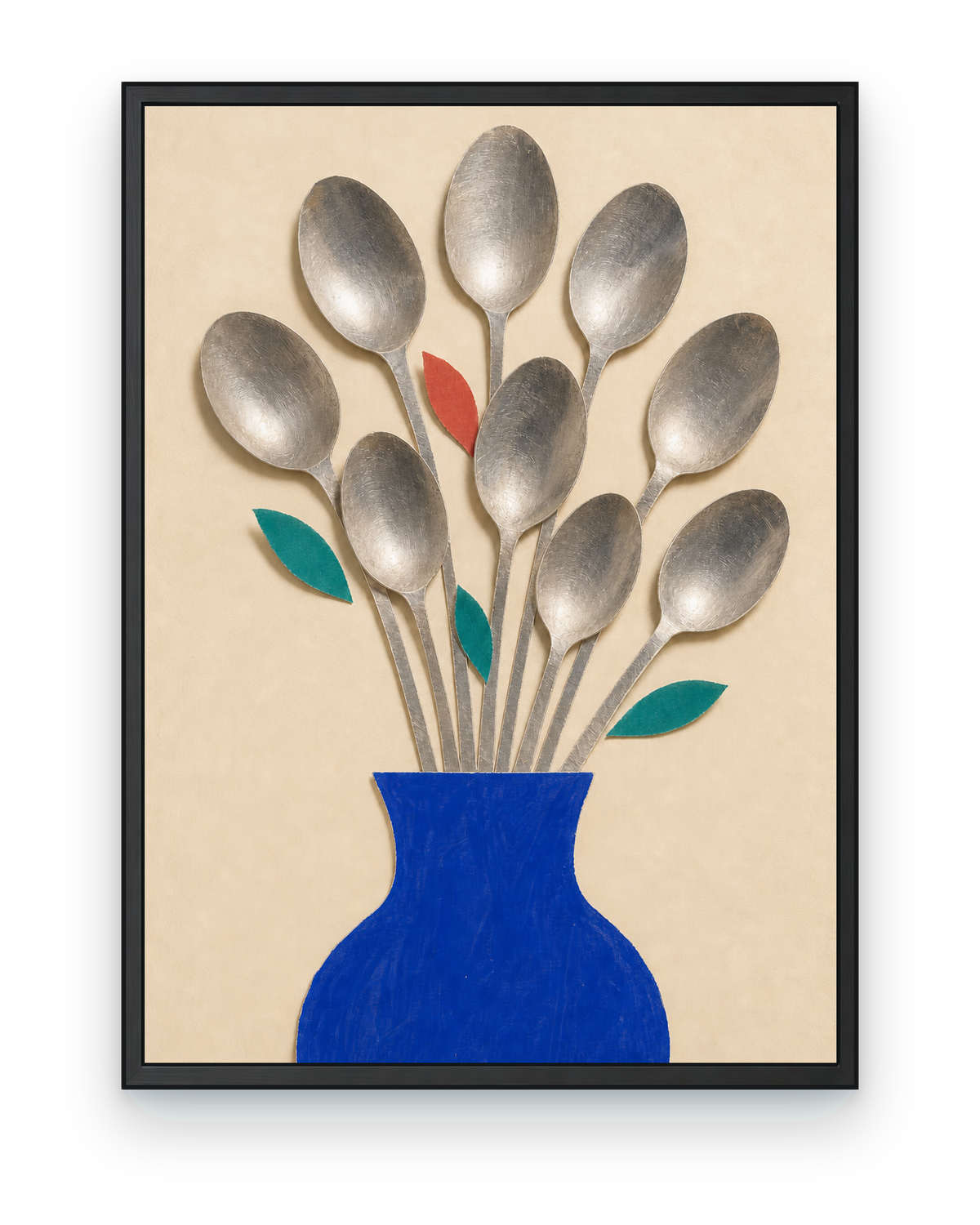 Spoon Bouquet - black frame on transparent background