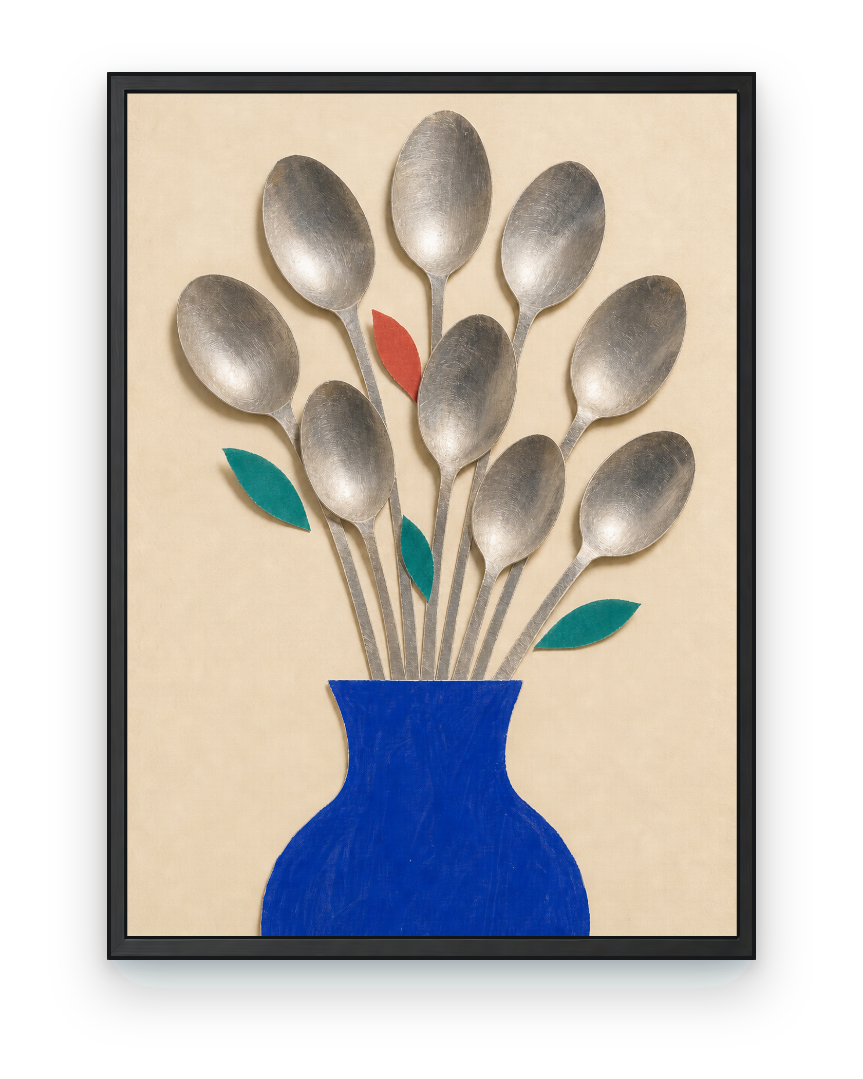 Spoon Bouquet - black frame on transparent background