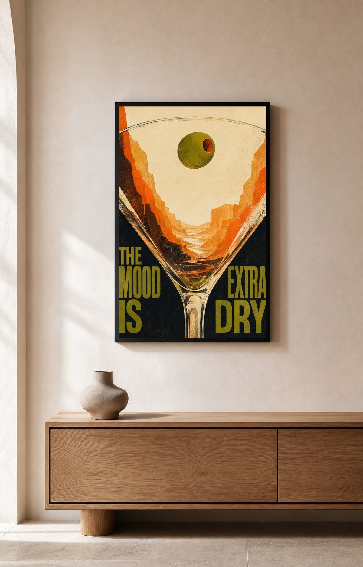 The Mood Is Extra Dry - Wall Art Print