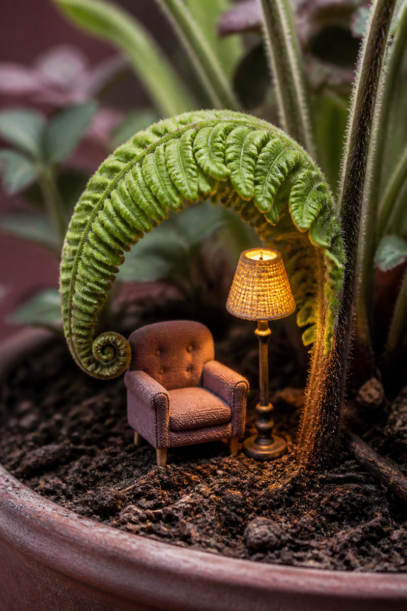 Fernlight Reading Nook Botanical Wall Art Print