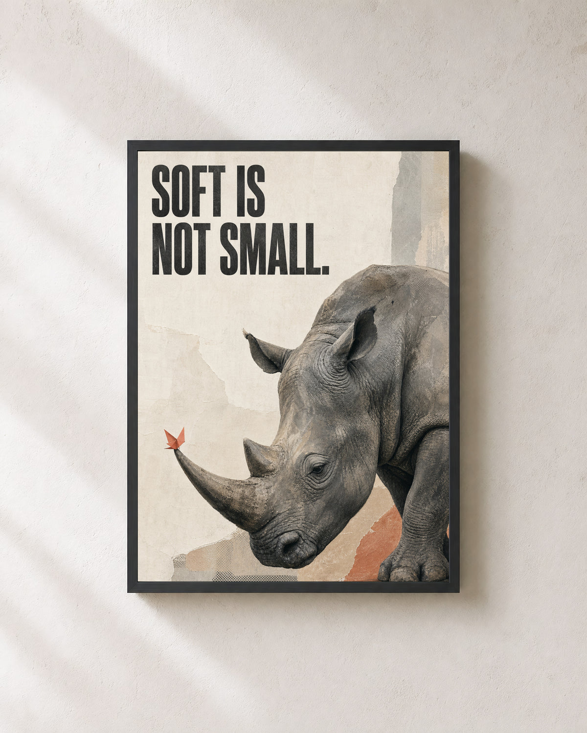 Soft Is Not Small — Black frame presentation