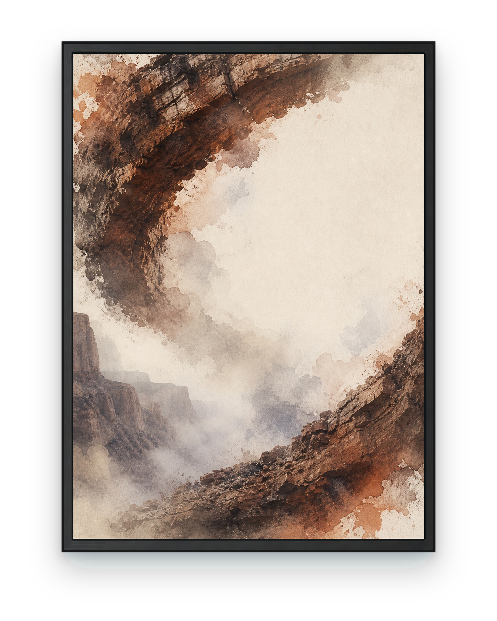 Stone Halo, a text-free surreal impossible-landscape art print from the Impossible Earth collection.