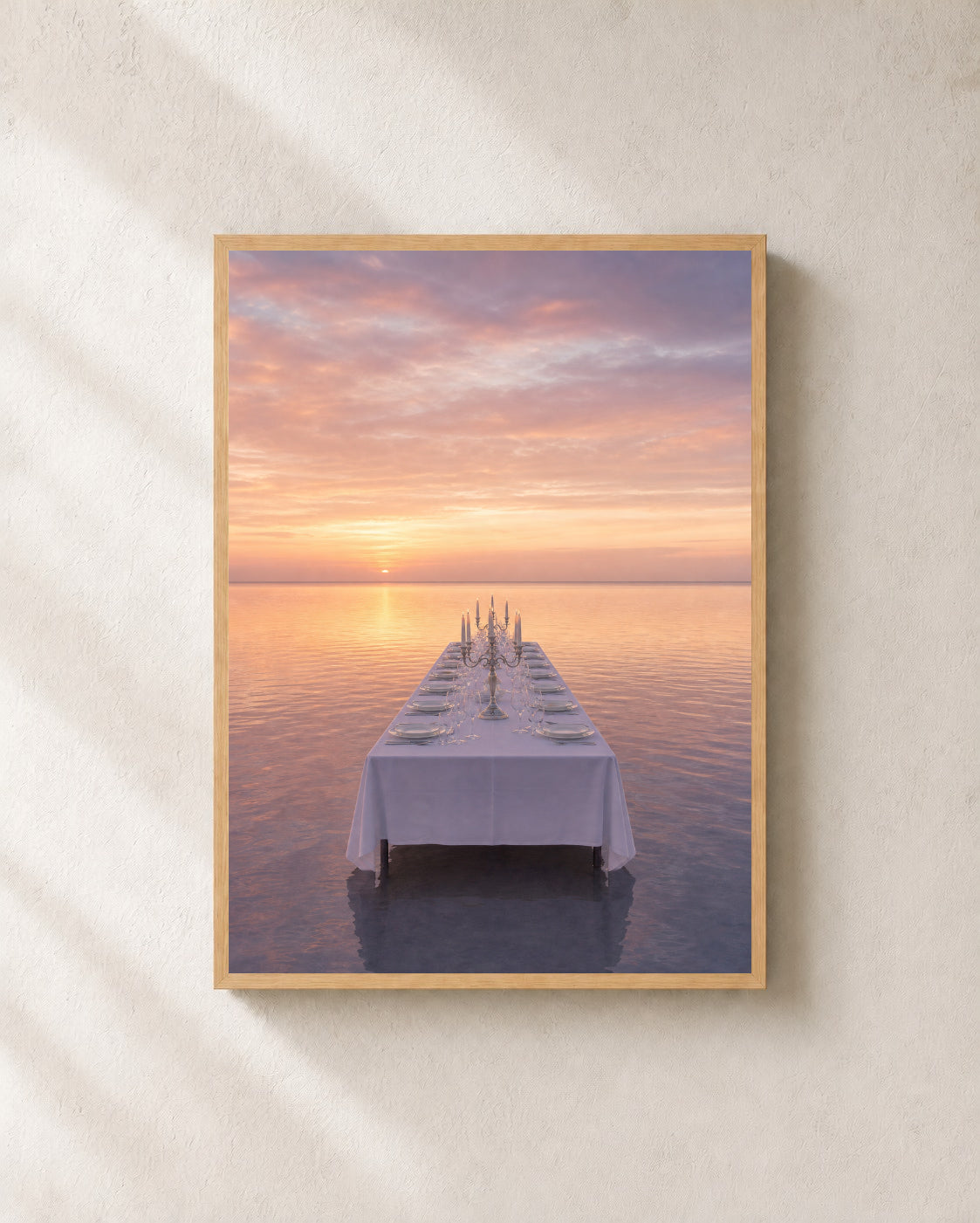 Reservation for the Tide — Framed Surreal Art Print — photo web-frame-light-oak