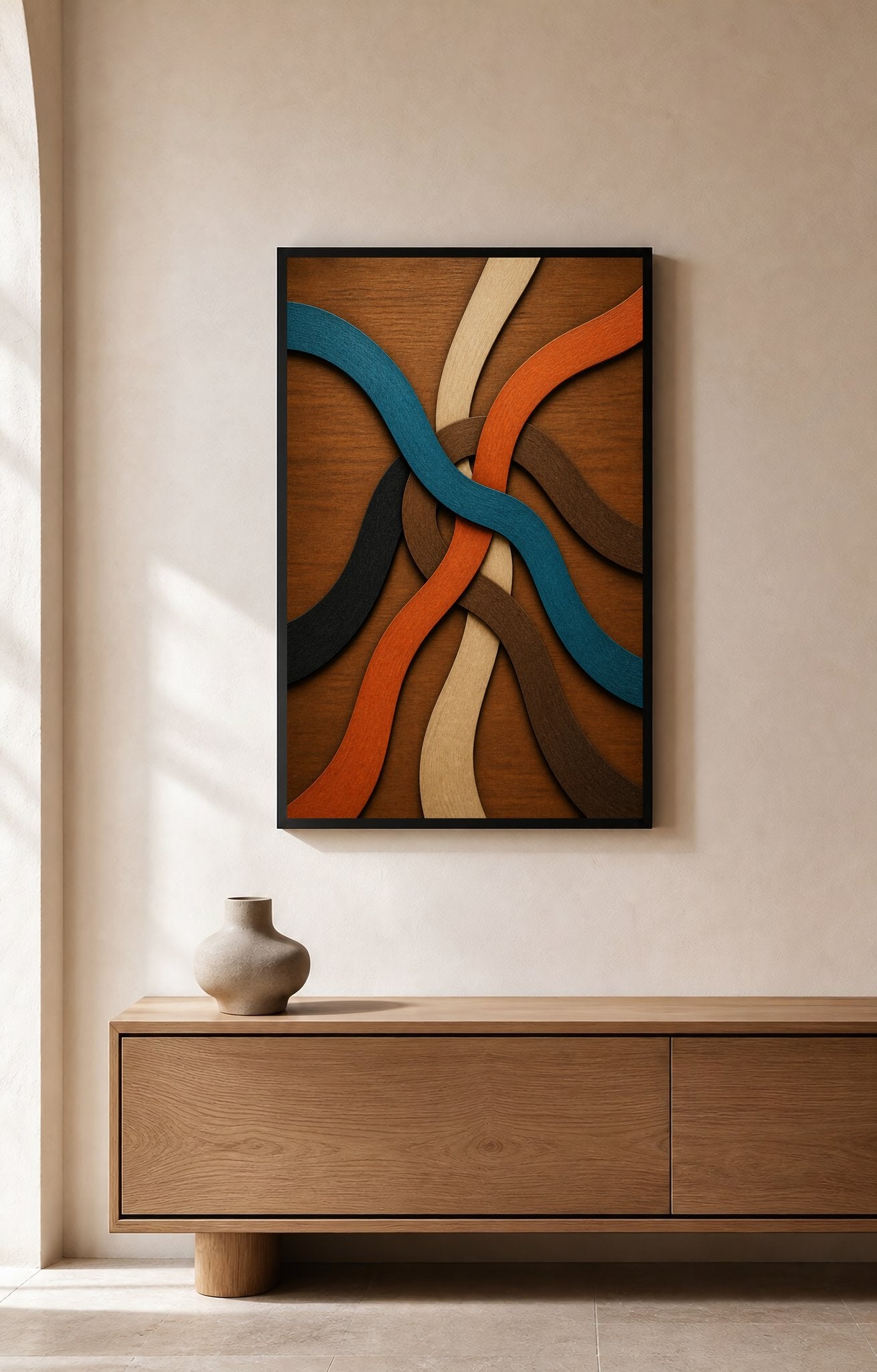 Interchange Marquetry - Wall Art Print