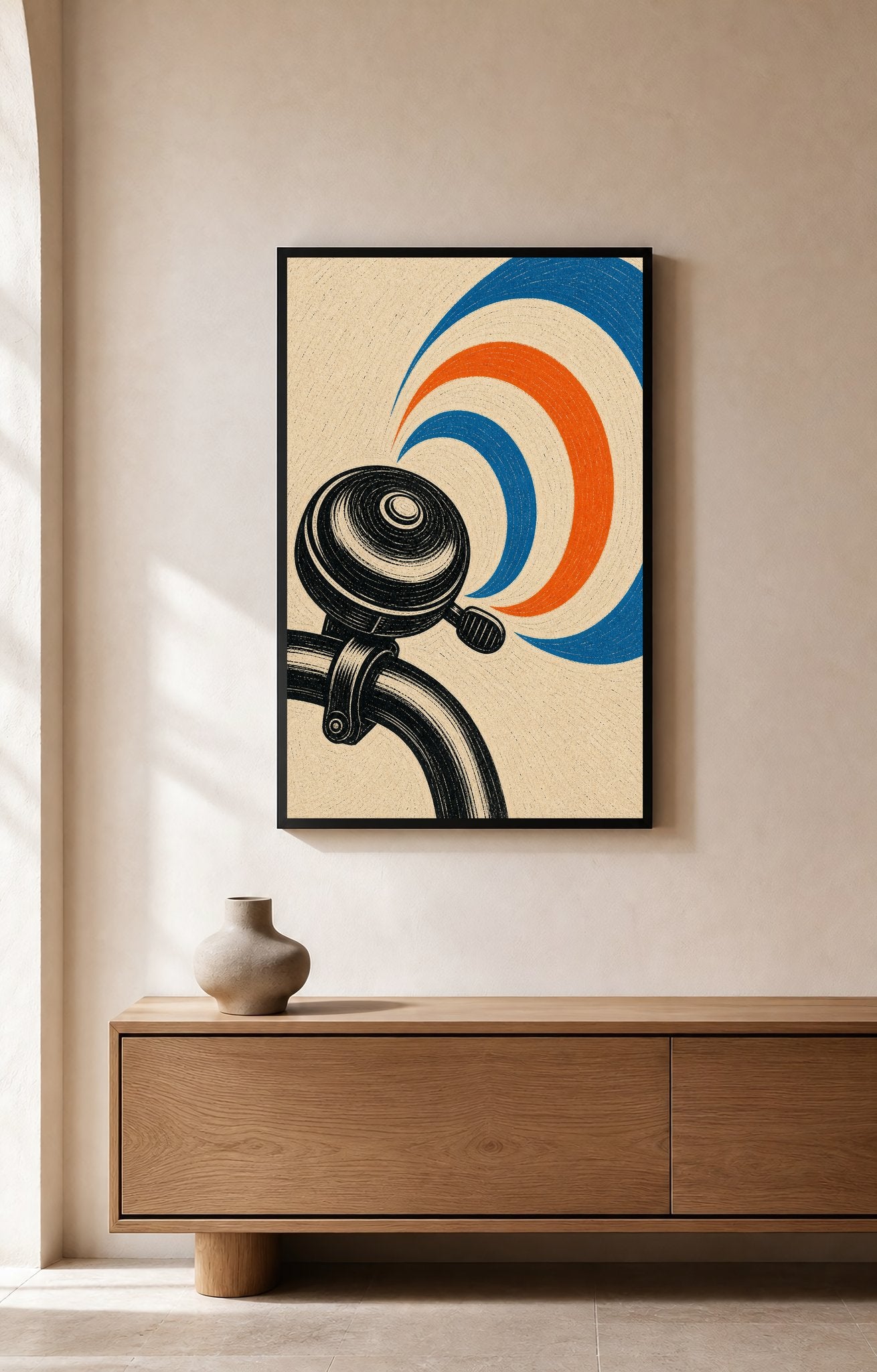 Bicycle Bell Ripples - Wall Art Print