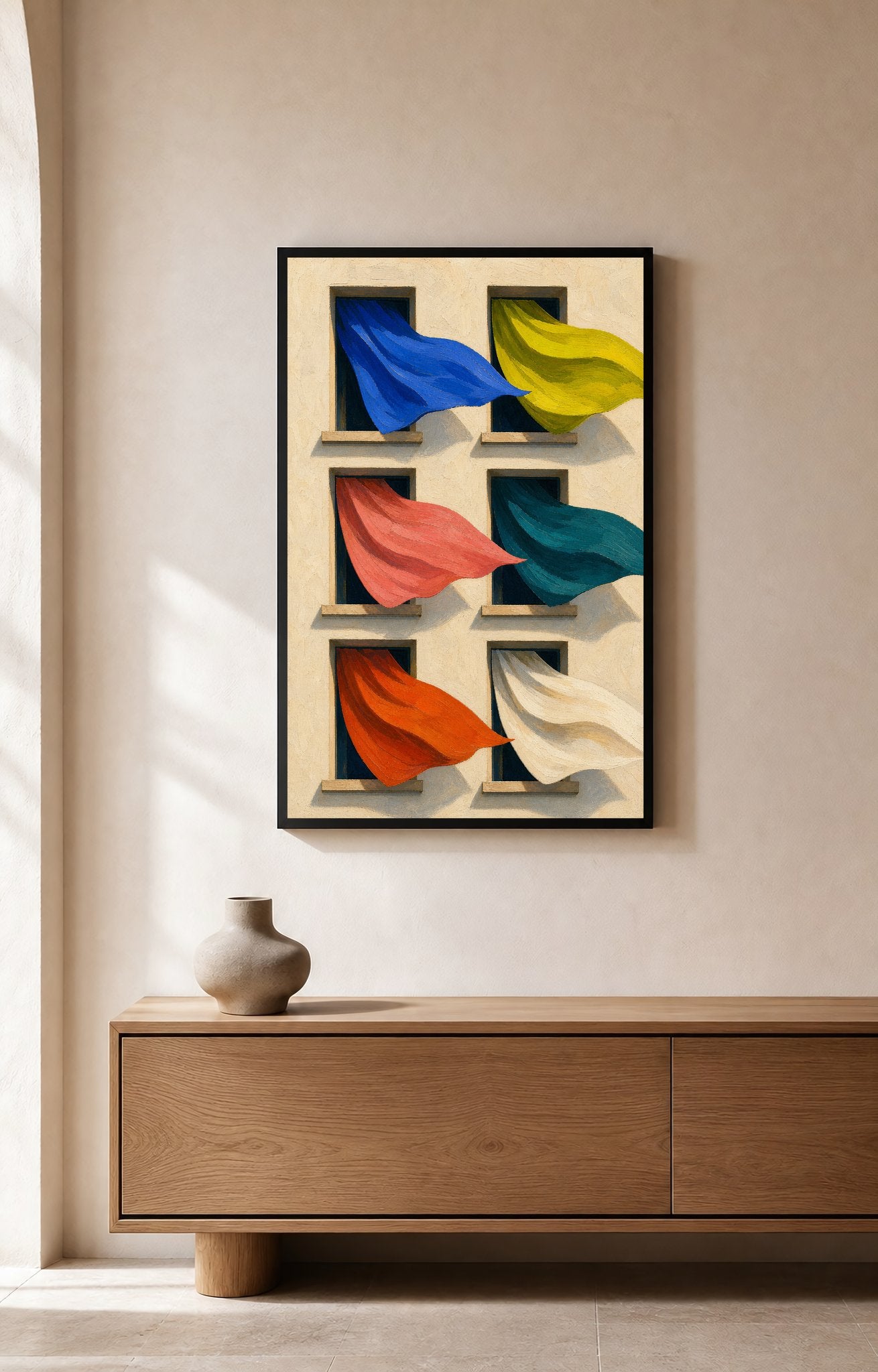 Window Windsocks - Wall Art Print