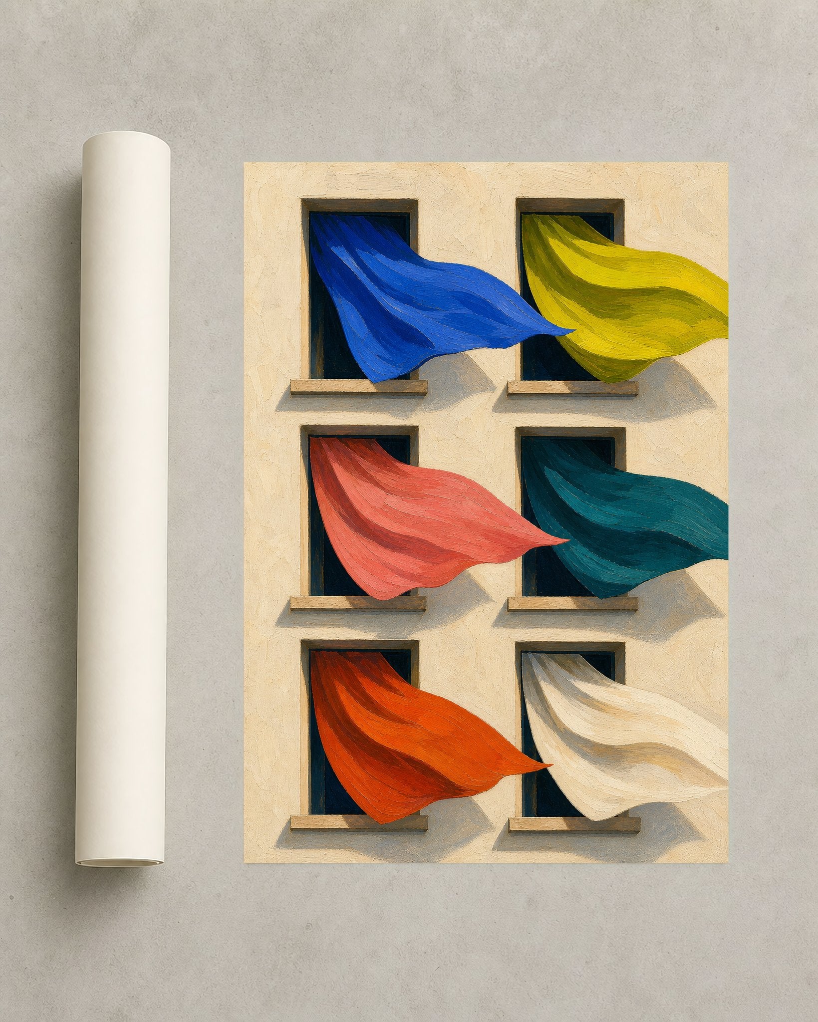 Window Windsocks - Wall Art Print