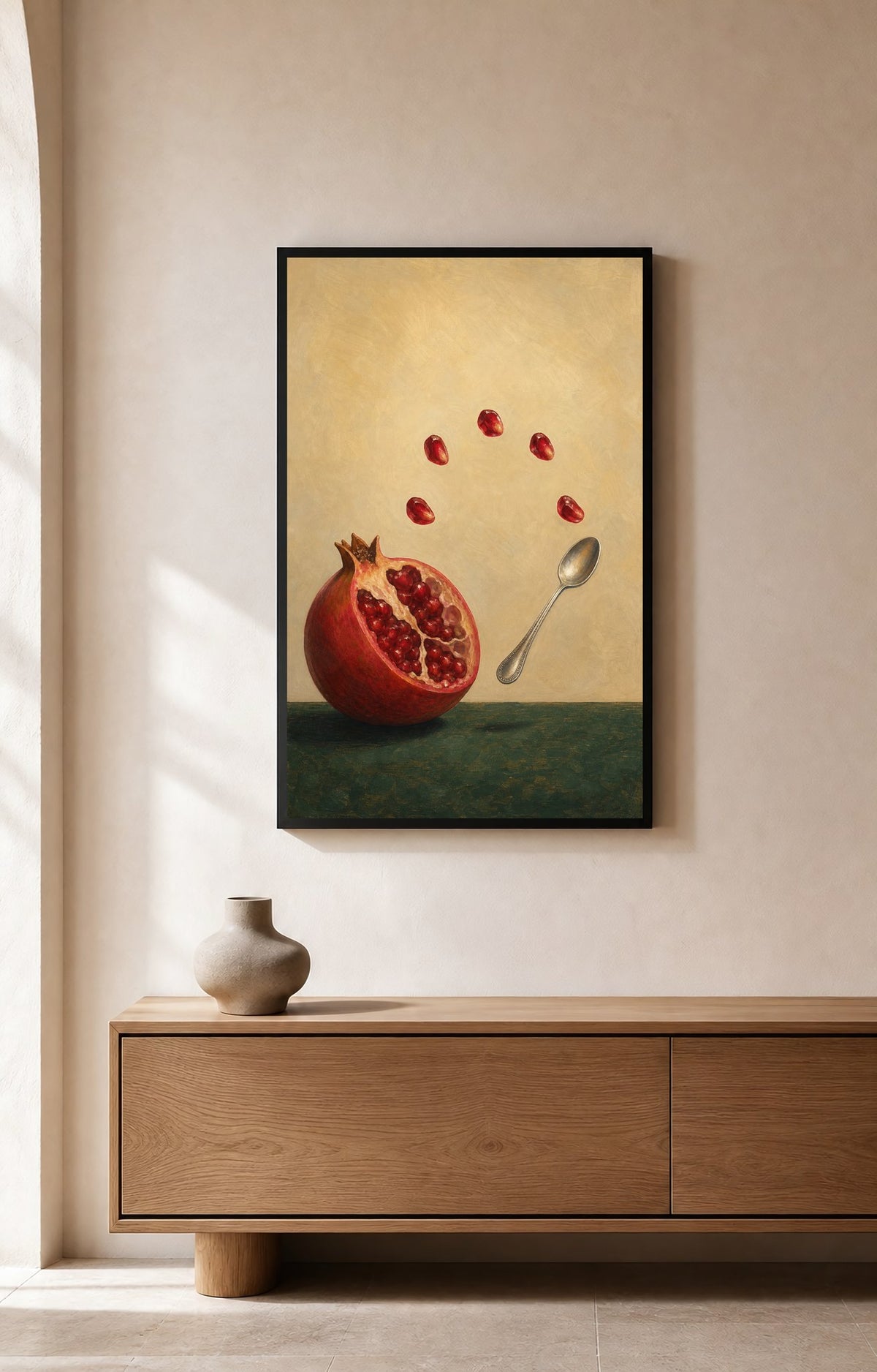 Pomegranate Orchestra – Framed Still Life Art Print - Wall Art Print