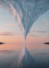 Inverted Glacier Living Art interior motion preview.