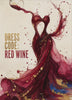 Dress Code: Red Wine — Living Art motion inside the artwork opening