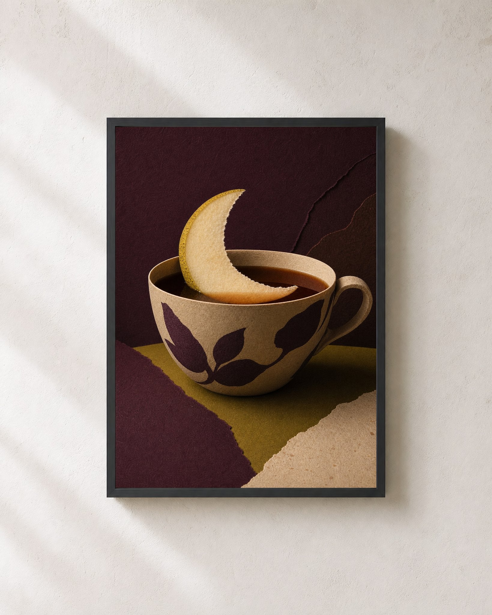 Pear Moon Teacup - Wall Art Print