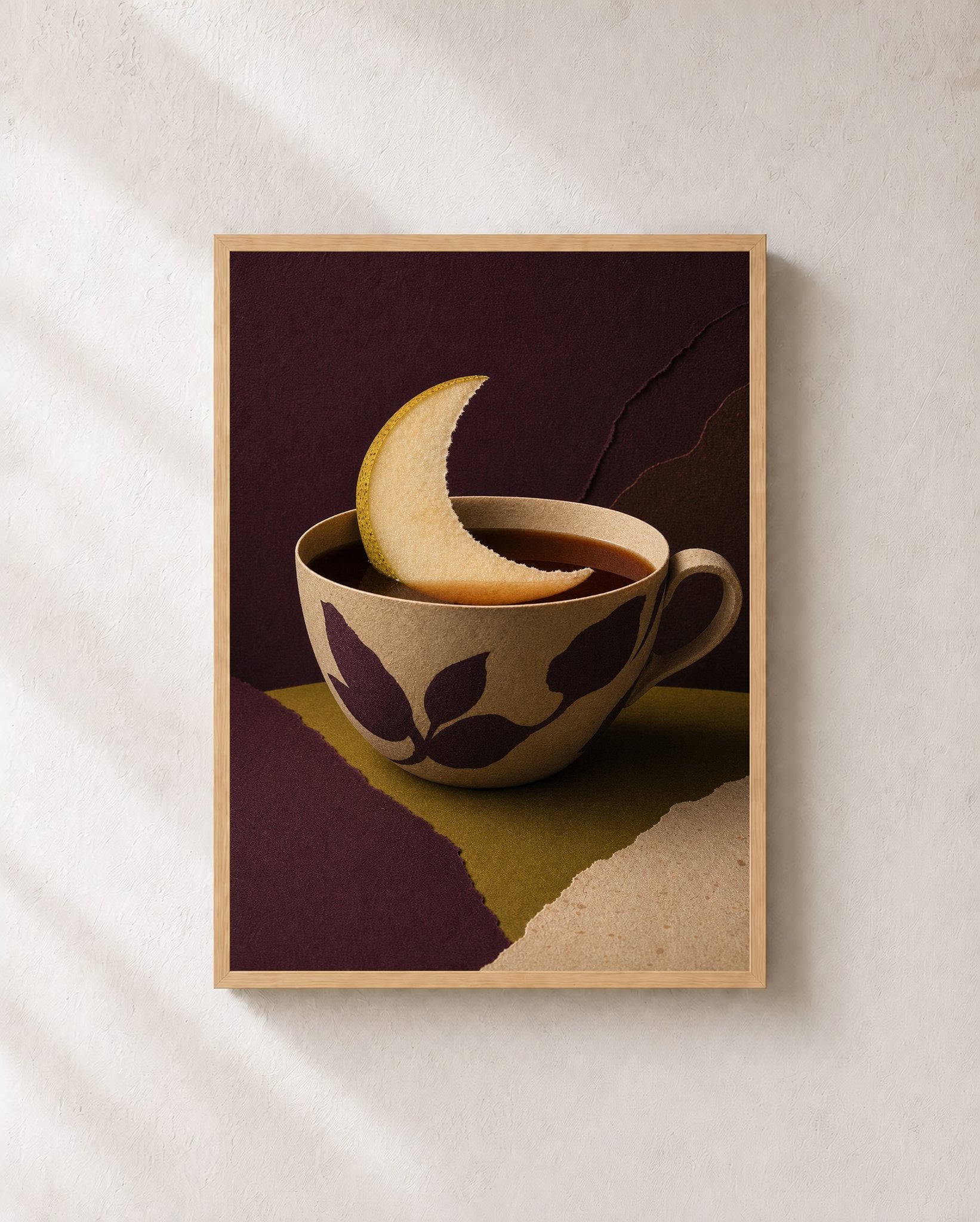 Pear Moon Teacup - Wall Art Print